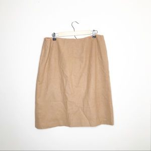 Brooks Brothers Camel Hair Pencil Skirt 16